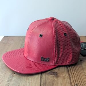 Melin Brand Men's The Pursuit Red Leather Hat